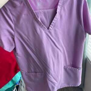Figs Purple Scrub Set w/ Joggers